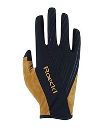 Roeckl Malvedo Guantes de Bicicleta Largos Negro/Beige 2023: tamaño: 6