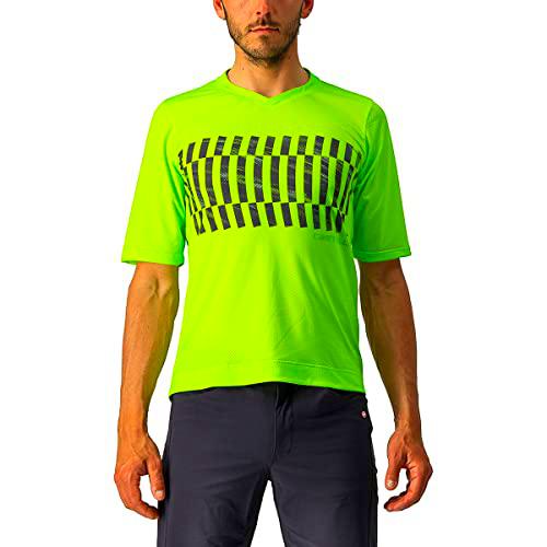 CASTELLI Trail Tech tee Sudadera, Hombre, Electric Lime/Dark Lime, L