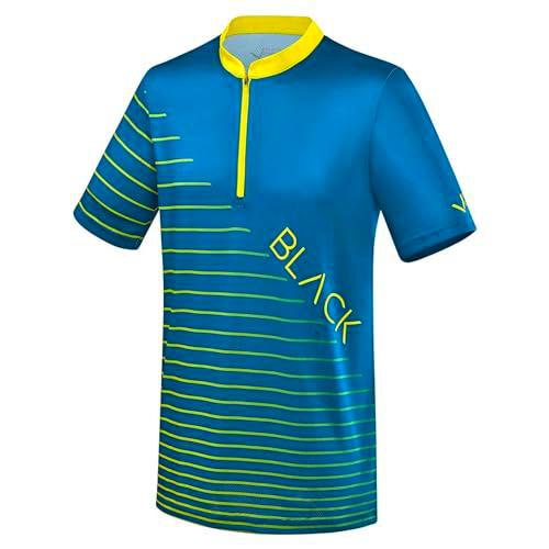 Black Crevice Camiseta de MTB para Hombre I Tallas I Ropa de Ciclismo para Hombre I Camiseta de Fitness I Ropa Deportiva Transpirable (3XL