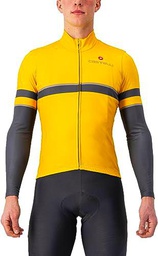 CASTELLI Retta LS Jersey T-Shirt, Goldenrod/Dark Gray, L Unisex