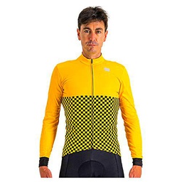 Sportful Checkmate TH Jersey Sweatshirt, Yellow Black, 3XL Men's