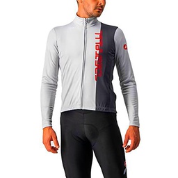 CASTELLI 4521515-870 TRAGUARDO JERSEY FZ Camiseta larga SILVER GRAY/Oscuro GRIS L