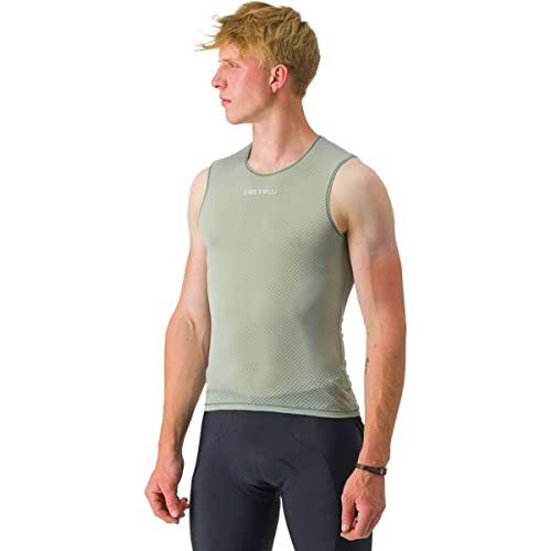 CASTELLI Pro Mesh 2.0 Sleeveless T-Shirt, Defender Green, L Men's