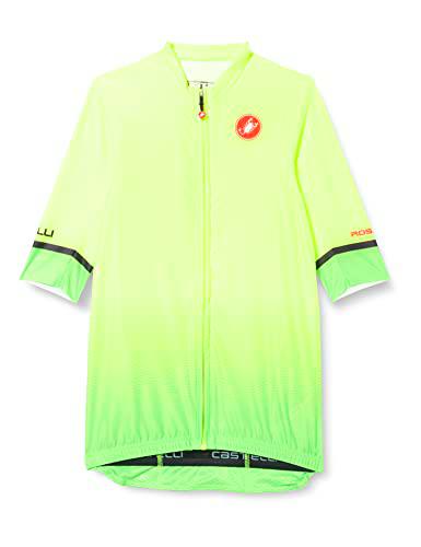 CASTELLI Camiseta Aero Race 6.0, Hombre, Amarillo Fluo/Verde, XS