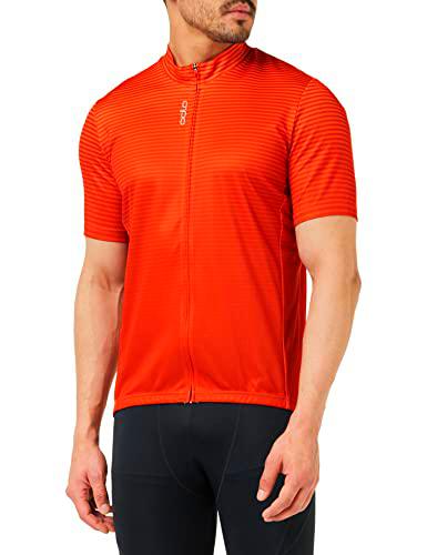 Odlo Hombre Camiseta de ciclismo con cremallera ESSENTIALS