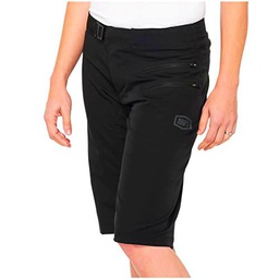 100% Hu-sho-2212-1-s Pantalones de Ciclismo, Negro