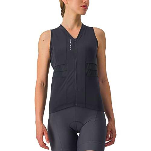 CASTELLI Anima 4 Sleeveless T-Shirt, Light Black/Ivory, L Women's