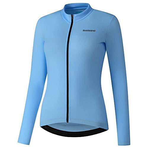 SHIMANO Sc97002 Jersey Element LS para Mujer, Pervinca