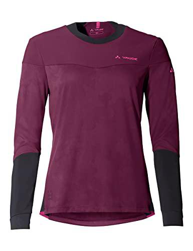 VAUDE Camiseta Moab LS Pro para Mujer, Negro (Blackcurrant), 44