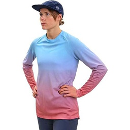 POC W's Essential MTB Lite LS Jersey T-Shirt, Gradient Rock Salt, XS Women's