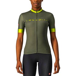 Castelli Jersey Degradado Sudadera, Verde Militar, M para Mujer