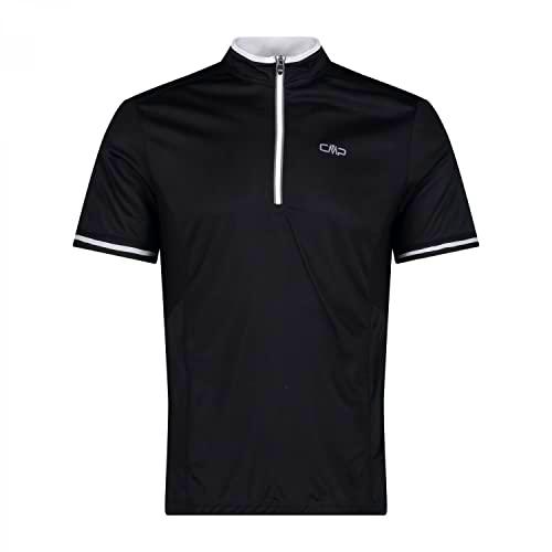 CMP Camisetas de Ciclismo para Hombre, Blanco Y Negro, 54