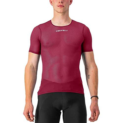 CASTELLI Pro Mesh 2.0 Short Sleeve T-Shirt, Bordeaux, L Men's