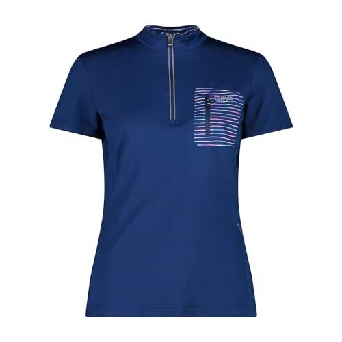 CMP Camiseta elástica de Bicicleta para Mujer, Camiseta de Mujer