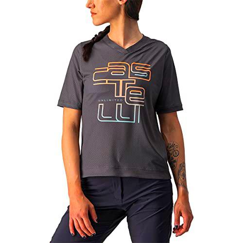 CASTELLI Trail Tech W tee Camiseta, Dark Gray, M para Mujer