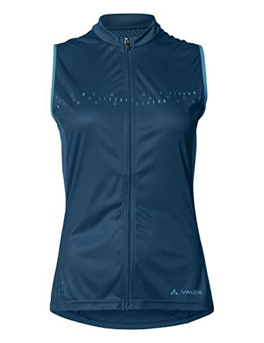 VAUDE Mujer Posta FZ Tricot SL Camiseta, Dark Sea Uni, 36