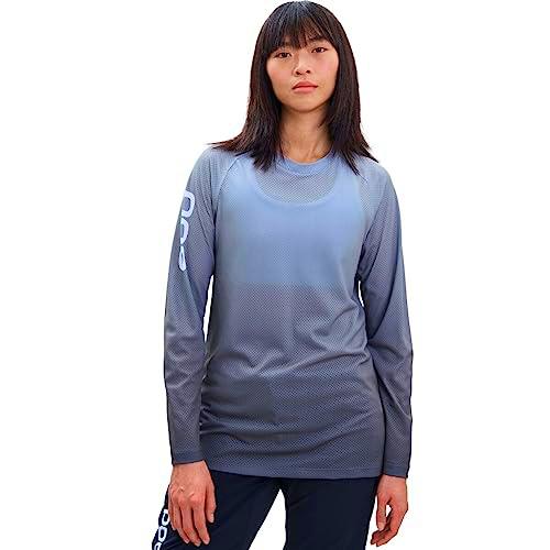 POC W's Essential MTB Lite LS Jersey T-Shirt, Gradient Sylvanite Grey, L Women's