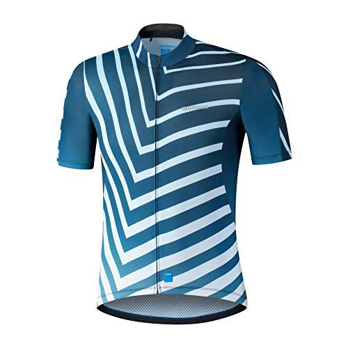 SHIMANO Sc80012 Tops, Azul, M Unisex Adulto