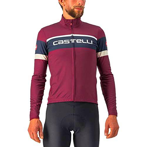 CASTELLI 4522522-421 PASSISTA Jersey Men's Sweatshirt Bordeaux/Savile Blue-Chalk S