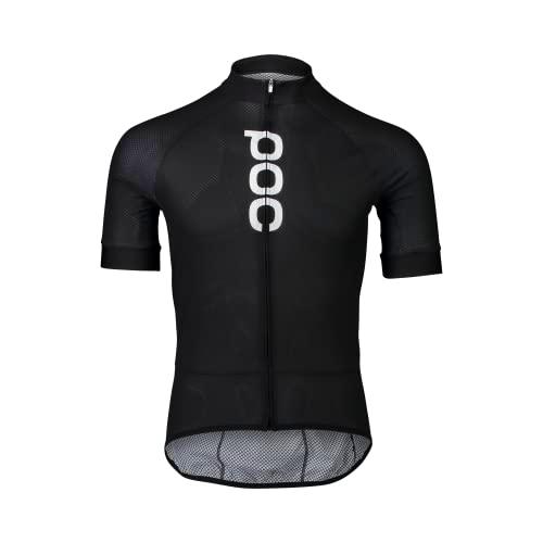 POC M's Essential Road Logo Jersey T-Shirt, Uranium Black, XS Men's