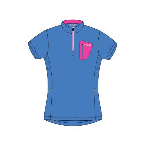 CMP - Camiseta elástica de Bicicleta para Mujer, Provenza, 50