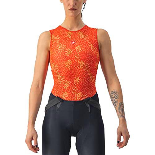 CASTELLI Pro Mesh 4 W Sleeveless T-Shirt, Hibiscus, L Women's