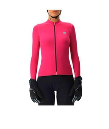 UYN Biking Lightspeed OW Long_SL T-Shirt, Fucsia/Negro, XL Women's