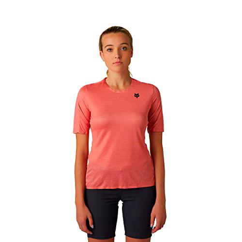 Fox Racing Camiseta Flexair Ascent SS para Mujer, salmón, M