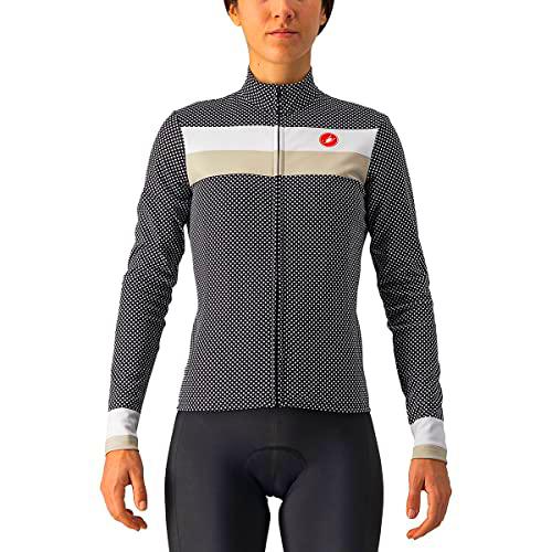 CASTELLI 4522547-101 VOLARE LS Jersey Women's Sweatshirt Black/White-Chank XS