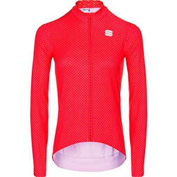 Sportful Checkmate W TH JRS T-Shirt, Pomelo Raspberry Cedar