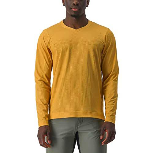 CASTELLI Trail Tech Longsleeve tee 2 T-Shirt, Honey, M Men's