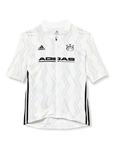 Adidas The Jersey Q3 W T-Shirt, White/Grey Two/Black, L Women's