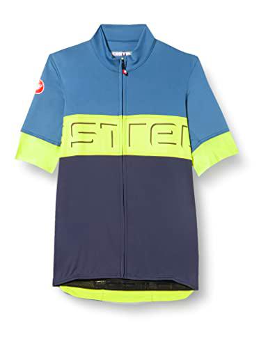 CASTELLI Prólogo Vi Jersey Camiseta, Hombre, Azul Acero Claro, XS