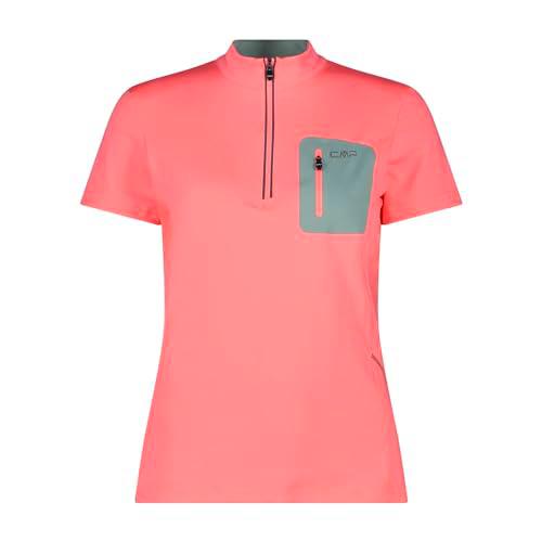 CMP Camiseta elástica de Bicicleta para Mujer, Camiseta de Mujer