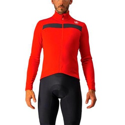 CASTELLI Puro 3 Jersey FZ Sweatshirt, Hombre, Red/Black Reflex, Small