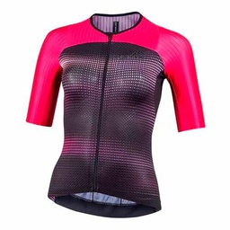 NALINI Bas Lady Ergo FIT J T-Shirt, Black/Fuchsia, S Women's