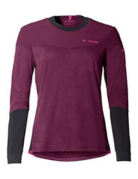 VAUDE Camiseta Moab LS Pro para Mujer, Negro (Blackcurrant), 42