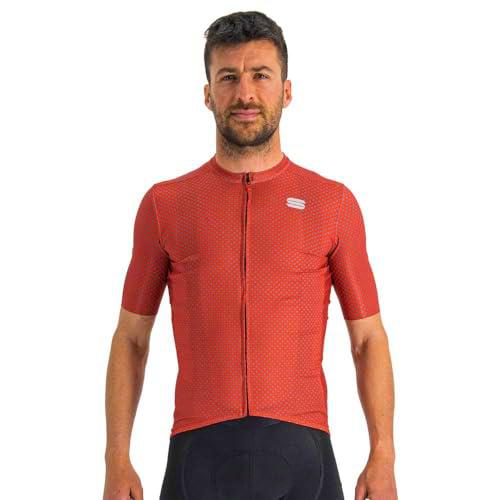 Sportful 1122035-140 Checkmate Jersey T-Shirt Hombre Chili Red Mauve Tamaño XL