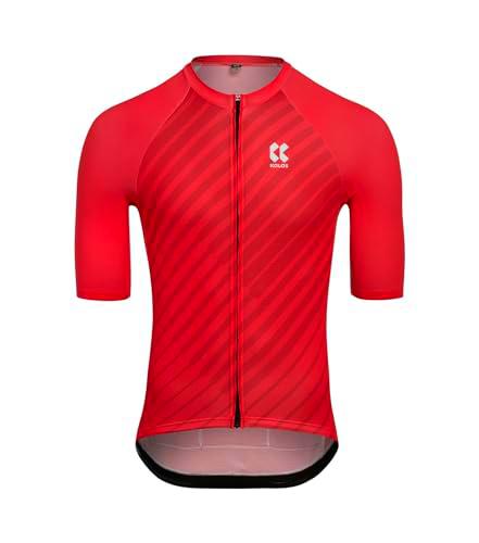 Kalas Motion Z4 Short Sleeve Mens Cycling Jersey, Rojo Imperial