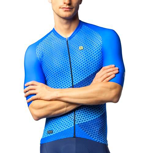 ALE' Pr.e Web Maillot de Ciclismo, Azul, L para Hombre