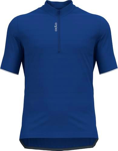 ODLO Camiseta de Ciclismo para Hombre con Media Cremallera