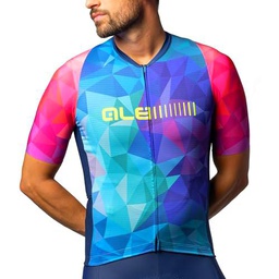 Alé Cycling Pr.e Valley Maillot de Ciclismo, Azul, M para Hombre