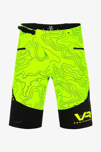 Valentino Rossi VR46 Pantalones Performance Short MTB Topography,30,Amarillo