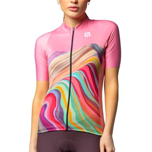 Alé Cycling Pr.e Rainbow Camiseta de Manga Corta, Rosa