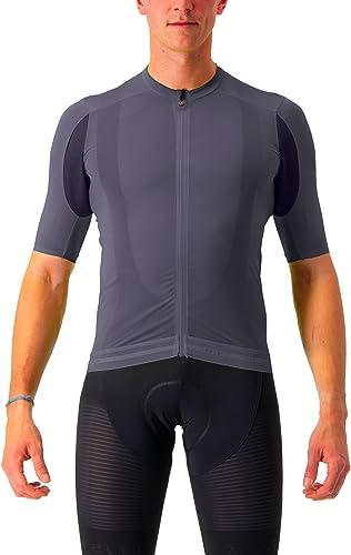 CASTELLI SUPERLEGGERA 3 Jersey T-Shirt, Dark Gray, S Men's