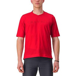 Castelli 4523018 Trail Tech tee 2 T-Shirt Hombre Dark Red Tamaño M