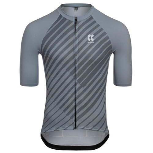 Kalas Motion Z4 Short Sleeve Mens Cycling Jersey, Acero Plateado