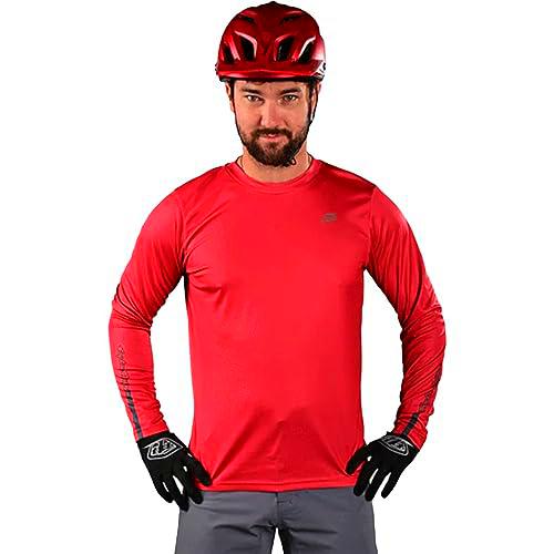 Troy Lee Designs Camiseta, Rojo, L Hombres