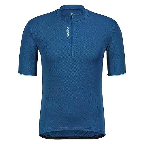 Odlo Hombre Camiseta de ciclismo con media cremallera ESSENTIALS