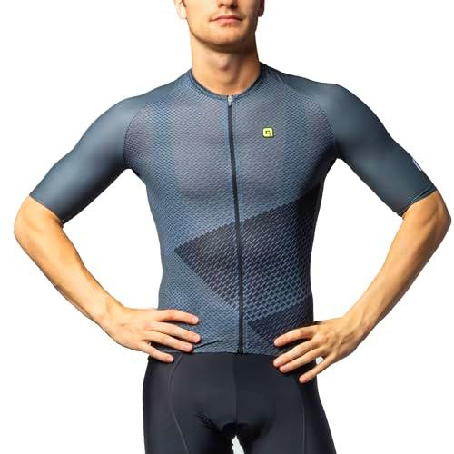 ALE' Pr.e Web Maillot de Ciclismo, Negro, L para Hombre